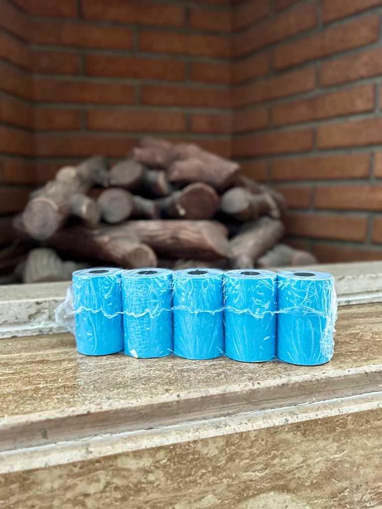 رول کارت خوان بسته 5 عددی رنگ آبی آسمانی