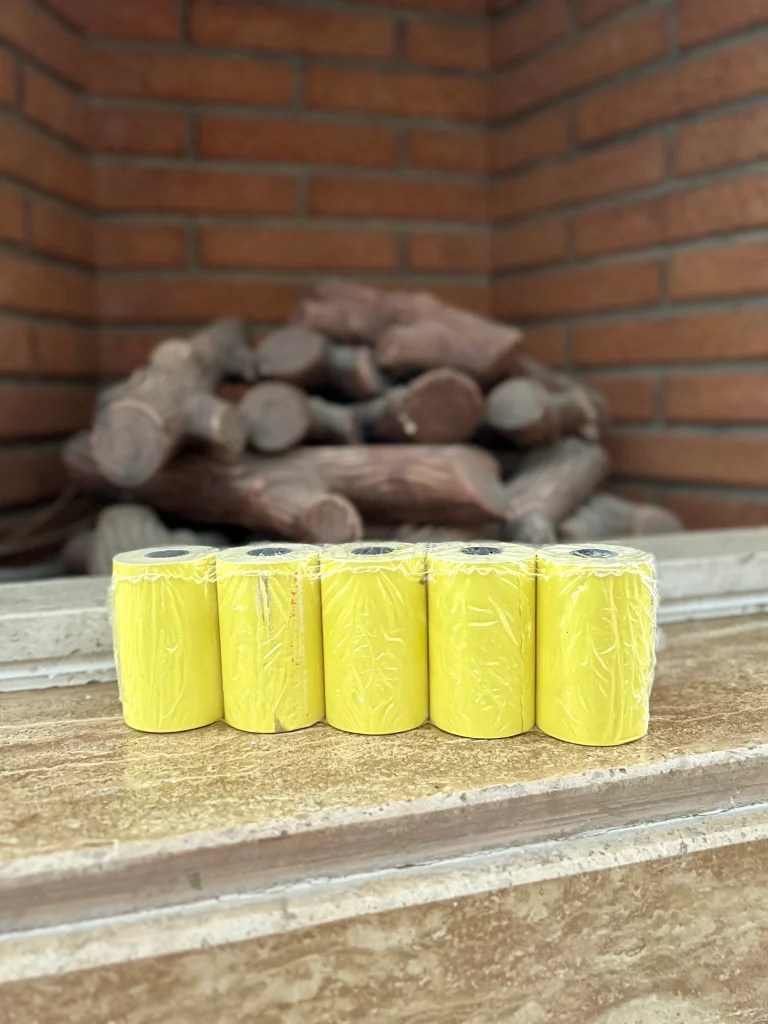 رول کارت خوان بسته 5 عددی رنگ زرد