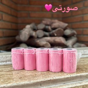 رول کاغذ رنگی کارتخوان(5عددی)رنگ صورتی