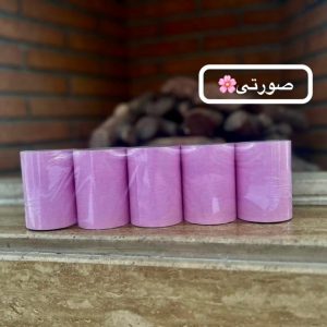 رول کاغذ رنگی فیش پرینتر(5 عددی)رنگ صورتی