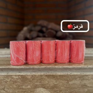 رول کاغذ رنگی فیش پرینتر(5 عددی)رنگ قرمز