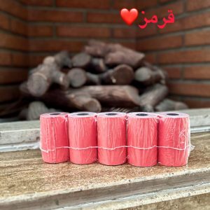 رول کاغذ رنگی کارتخوان(5عددی)رنگ قرمز