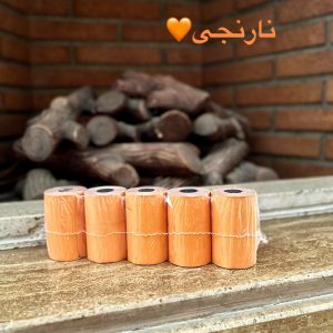 رول کاغذ رنگی کارتخوان(5عددی)رنگ نارنجی